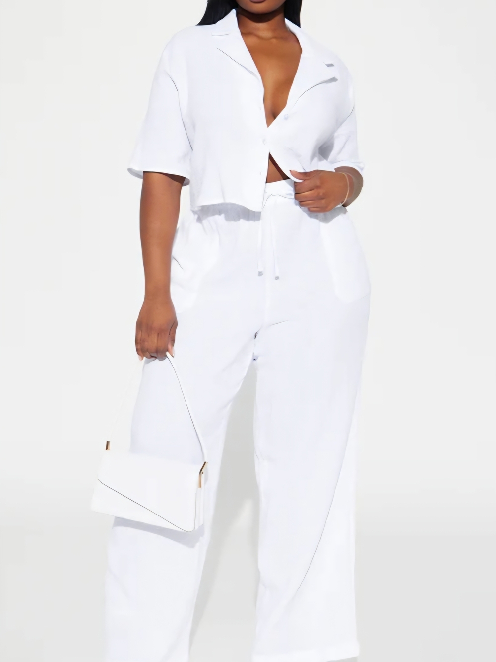 Drawstring Pants Set - Picture 1 of 4